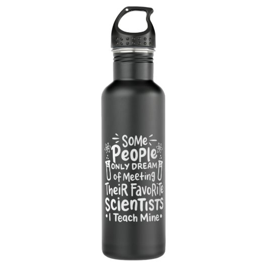 Scientist Gift | I Leer favoriete wetenschappers Waterfles (Voorkant)