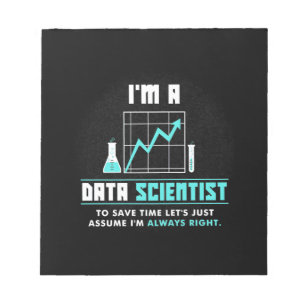 Scientist Gift Ik ben Data Scientist Notitieblok