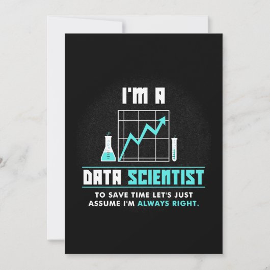 Scientist Gift | Ik ben Data Scientist Save The Date (Voorkant)