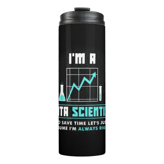 Scientist Gift | Ik ben Data Scientist Thermosbeker (Voorkant)