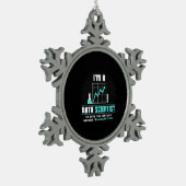 Scientist Gift | Ik ben Data Scientist Tin Sneeuwvlok Ornament (Links)