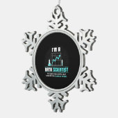 Scientist Gift | Ik ben Data Scientist Tin Sneeuwvlok Ornament (Rechts)