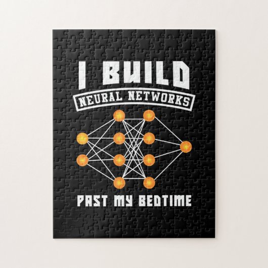 Scientist Gift | Ik bouw neurale netwerken Legpuzzel (Verticaal)