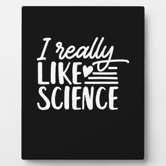 Scientist Gift | Ik hou echt van wetenschap Fotoplaat (Voorkant)