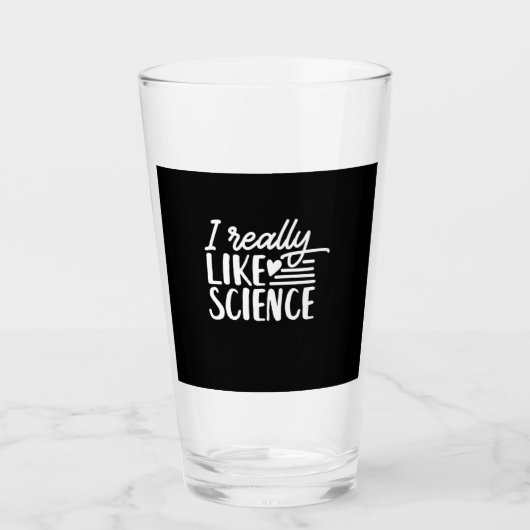Scientist Gift | Ik hou echt van wetenschap Glas (Voorkant)