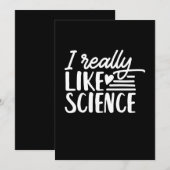 Scientist Gift | Ik hou echt van wetenschap Save The Date (Voorkant / Achterkant)