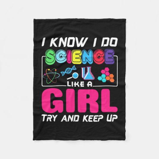 Scientist Gift | Ik weet dat ik wetenschap als een Fleece Deken (Voorkant)