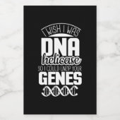 Scientist Gift | Ik wou dat ik DNA Helicase was Voedselcontainer Etiket (Enkel label)