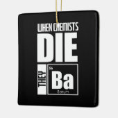 Scientist Gift | Levendige chemie Keramisch Ornament (Links)
