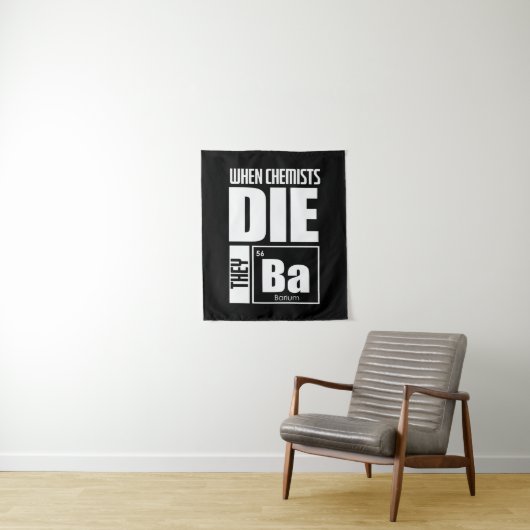 Scientist Gift | Levendige chemie Wandkleed (In situ)