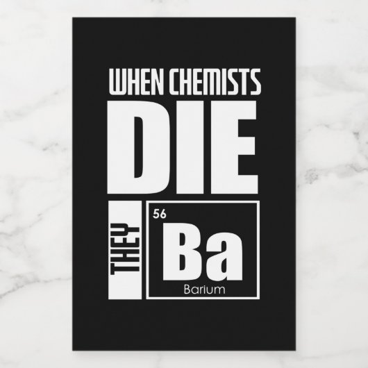 Scientist Gift | Lovely Chemistry Wijn Etiket (Enkel label)