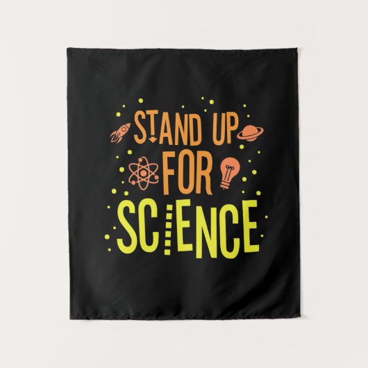 Scientist Gift | Opkomen voor de wetenschap Wandkleed (Voorkant)