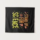 Scientist Gift | Opkomen voor de wetenschap Wandkleed (Voorkant (horizontaal))