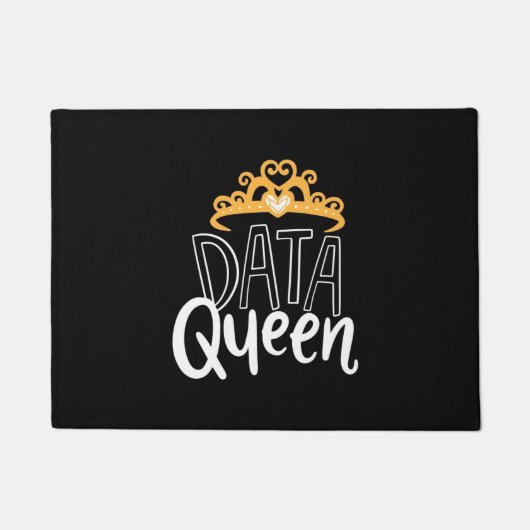 Scientist Gift | Proud Data Queen Deurmat (Voorkant)