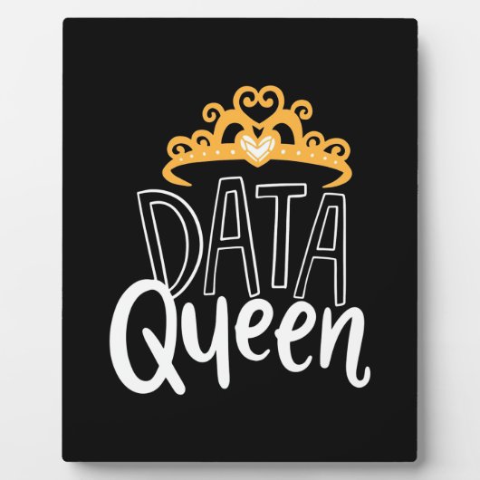 Scientist Gift | Proud Data Queen Fotoplaat (Voorkant)