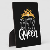 Scientist Gift | Proud Data Queen Fotoplaat (Zijkant)