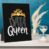 Scientist Gift | Proud Data Queen Fotoplaat (Zijkant)