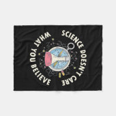 Scientist Gift | Wetenschap geeft niet om Fleece Deken (Voorkant (Horizontaal))