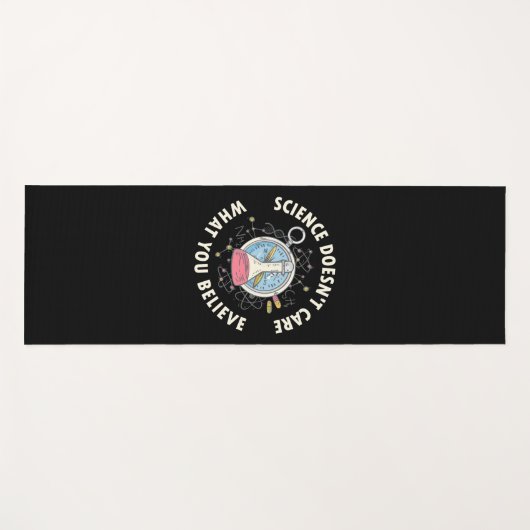 Scientist Gift | Wetenschap geeft niet om Yogamat (Voorkant (horizontaal))