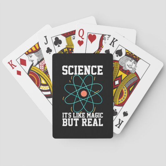 Scientist Gift | Wetenschap is als een Magisch Pokerkaarten (Achterkant)