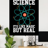 Scientist Gift | Wetenschap is als een Magisch Poster (Thuiskantoor)