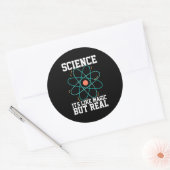 Scientist Gift | Wetenschap is als een Magisch Ronde Sticker (Envelop)
