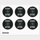 Scientist Gift | Wetenschap is als een Magisch Ronde Sticker (Vel)