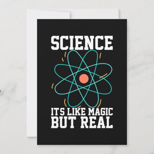 Scientist Gift | Wetenschap is als een Magisch Save The Date (Voorkant)