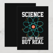 Scientist Gift | Wetenschap is als een Magisch Save The Date (Voorkant / Achterkant)