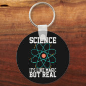 Scientist Gift | Wetenschap is als een Magisch Sleutelhanger (Voorkant)