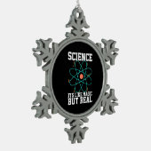 Scientist Gift | Wetenschap is als een Magisch Tin Sneeuwvlok Ornament (Links)