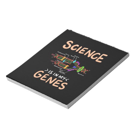 Scientist Gift | Wetenschap is in mijn genen Notitieblok (Linkerzijde)