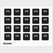 Scientist Gift | WetenschapsGift | Cute Chemistry Vierkante Sticker (Vel)