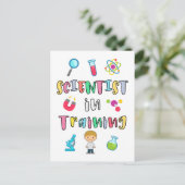 Scientist in Training for Young Scientists Briefkaart (Staand voorkant)