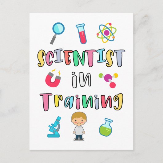 Scientist in Training for Young Scientists Briefkaart (Voorkant)