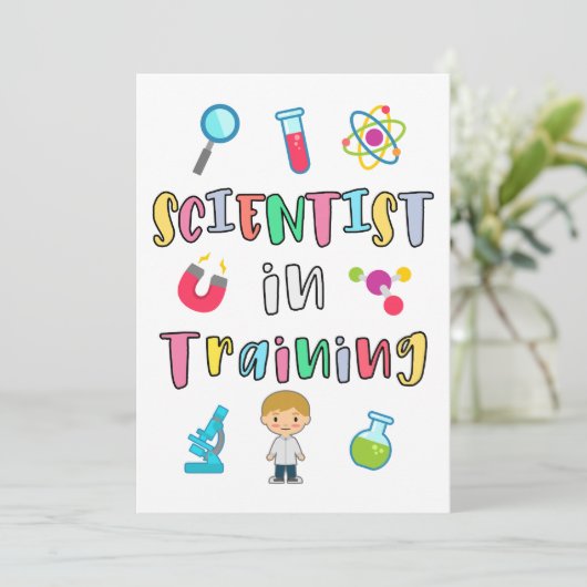 Scientist in Training for Young Scientists Kaart (Staand voorkant)