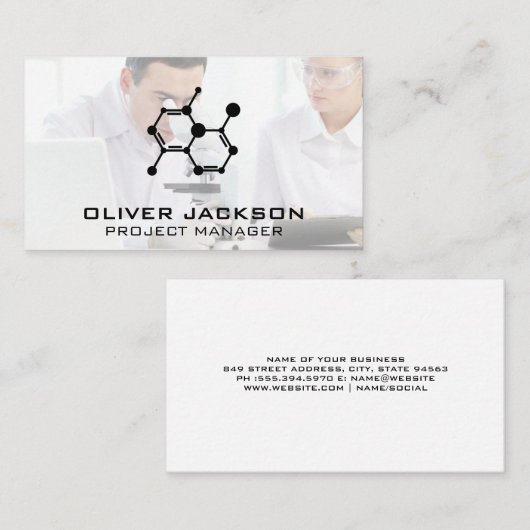 Scientist Microscope Visitekaartje (Voorkant / Achterkant)