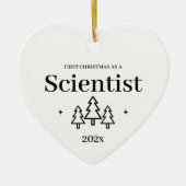Scientist New Job First Ornament (Voorkant)