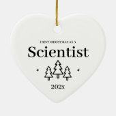 Scientist New Job First Ornament (Achterkant)