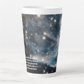 Scientist Quote en Constellation Photo Latte Mok (Voorkant)