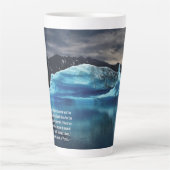 Scientist Quote en Iceberg Natuur Foto Latte Mok (Voorkant)