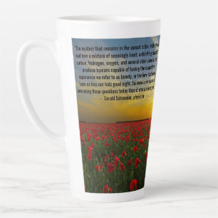 Scientist Quote Sunset Poppies Mystery Latte Mok