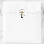 Scientist Ronde Sticker (Tas)