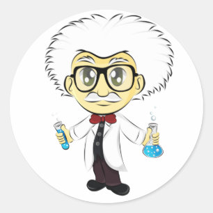 Scientist Ronde Sticker