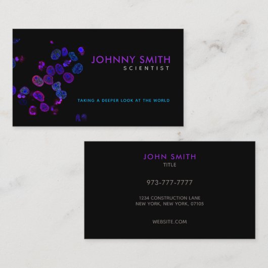 Scientist Slogans Visitekaartje (Voorkant / Achterkant)