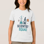 Scientist Squad Scheikunde Natuurkunde Terug naar Tri-Blend Shirt (Voorkant)