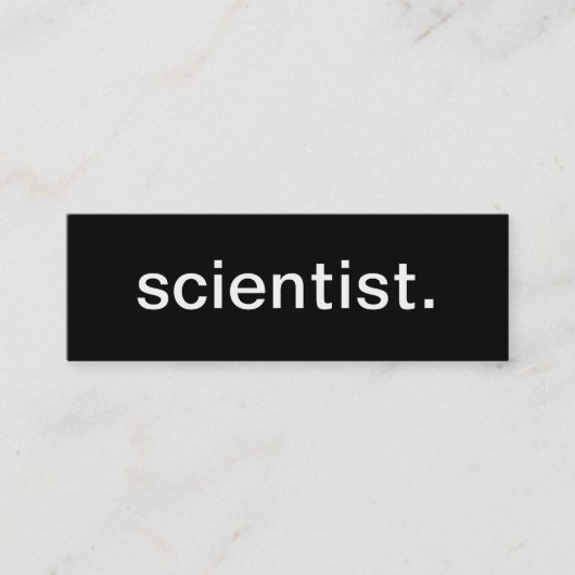 Scientist Visitekaartje (Voorkant)