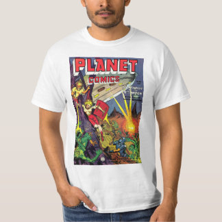 Scifi Alien Comic Comics 80s 70s Retro Vintage Sci T-shirt