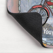 Scifi Alien Riding Bike Muismat (Hoek)