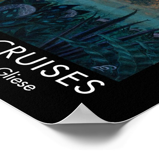 SciFi Art Cassiopeia Lines Interstellar Cruises Poster (Hoek)